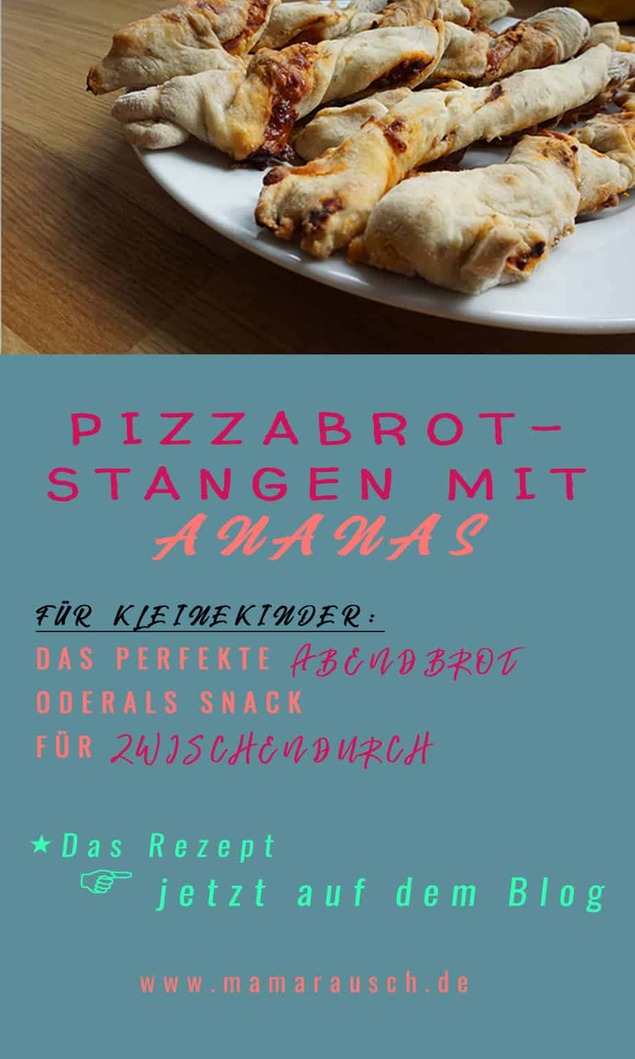 Pizzabrotstangen mit Ananas