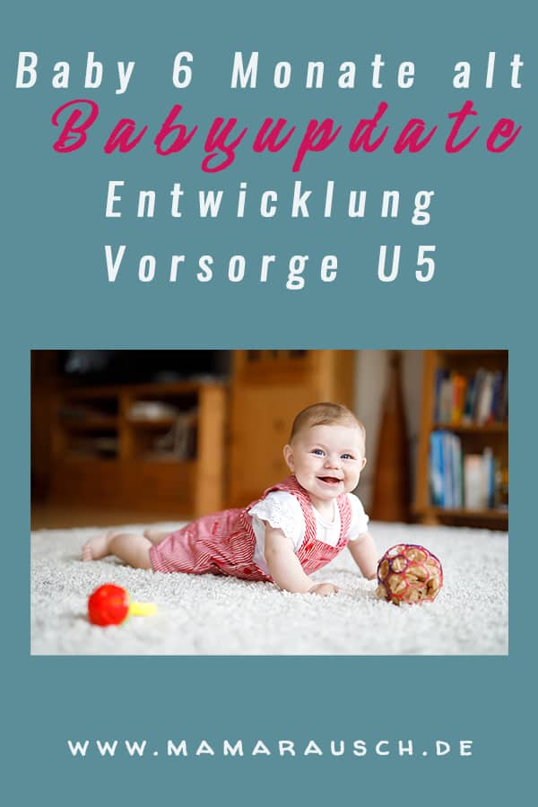 Was kann mein Baby mit 6 Monaten? Wie ist die Entwicklung und wie Verläuft die Babyvorsorgeuntersuchung U5? All das jetzt in meinem neuesten Babyupdate!