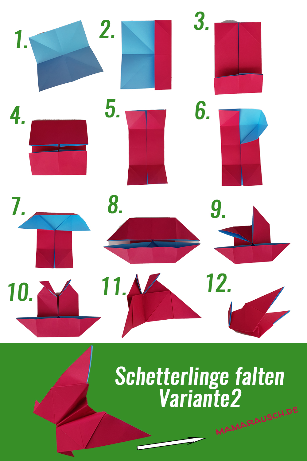 Schmetterlinge Origami Mama Rausch