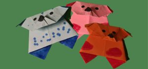 Origami Hunde falten