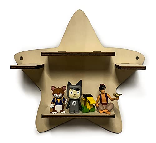 DIY Regal Eweiterung Stern für die Musikbox passend für Toniebox Kinder Baby Zimmer zum selbst bemalen mit Wunschname tolles individuelles Geschenk Geburtstag Ostern Weihnachten