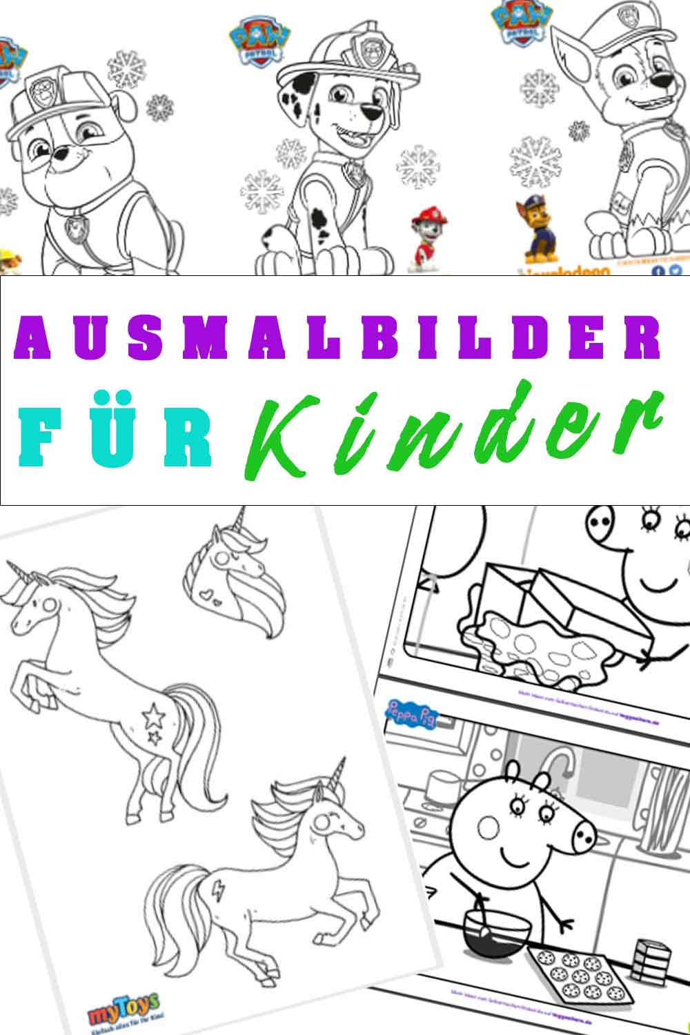 Ausmalbilder Paw Patrol für Kinder Ausmalbilder Paw Patrol